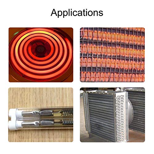 Hilitand 3pcs Heating Element Coil, Resistance Wire Kiln Furnace Heating Coil Heater Wire Dryer Restring Kit 1200W