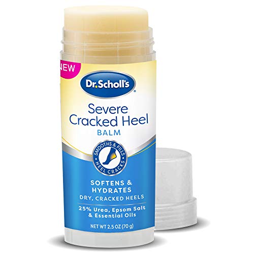 Dr. Scholl's Dr. Scholls Cracked Heel Repair Balm 2.5oz, with 25% Urea for Dry Cracked Feet, Heals and Moisturizes for Healthy Feet