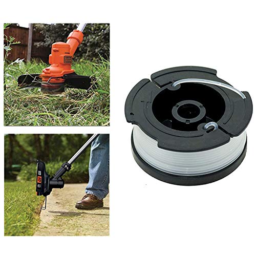 THTEN DF-080 String Trimmer Spools Compatible with Black Decker GH1100  GH1000 GH2000 Electric String Grass Trimmer Lawn Edger DF-080-BKP 30ft  0.080