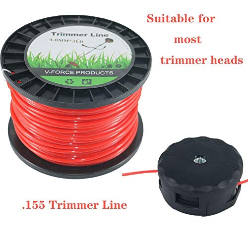 Convit .155 Inch Trimmer Line Heavy Duty String Line Trimmer 3LB Commercial Trimmer Line 305 Feet Round String Trimmer Line in S