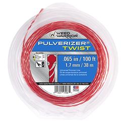 Weed Eater Weed Warrior 17066 .065" Diameter x 100 Bi-Component Twist Trimmer Line, Red Core/Silver Tips