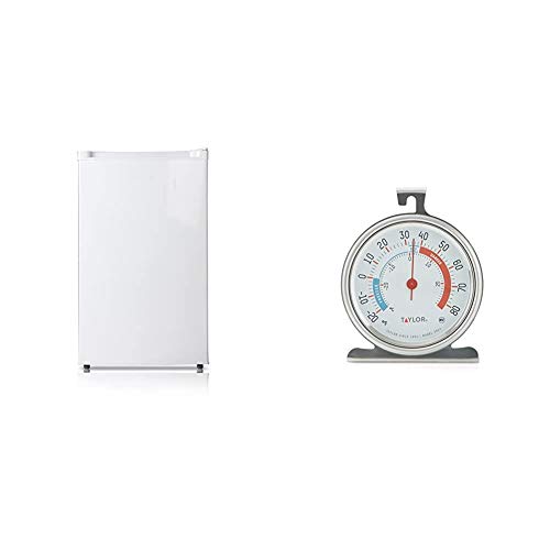 Midea WHS109FW1 Upright Freezer, 3.0 Cubic Feet, White & Taylor