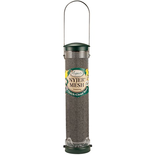 Aspects 439 Nyjer Mesh Birdfeeder with Quick-Clean Base, Spruce