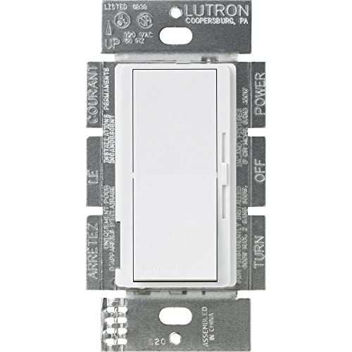 Lutron DVFSQ-F-WH Diva 1.5 A 3-Way Single Pole 3-Speed Fan Control, White