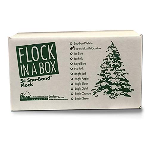 Peak Seasons 11115 5 Lbs White Superstick Flock In A Box With Opalina