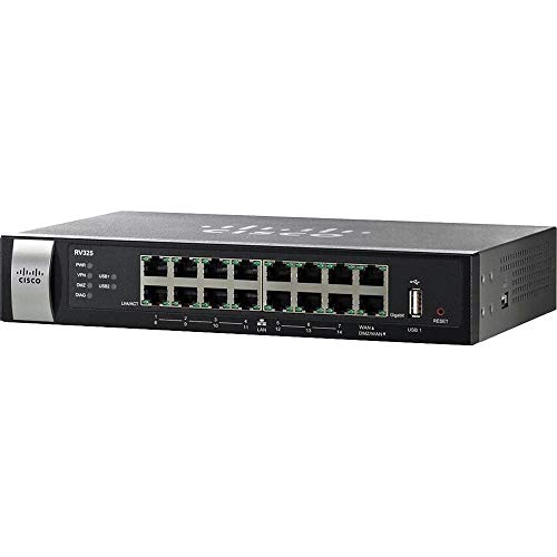 Cisco Systems Gigabit Dual WAN VPN 14 Port Router (RV325K9NA) (Renewed)