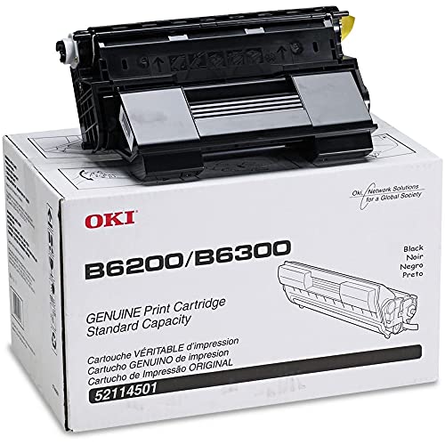 Okidata Print Cartridge for B6200/B6300 Series Laser Printer, 11000 Page Yield, Black