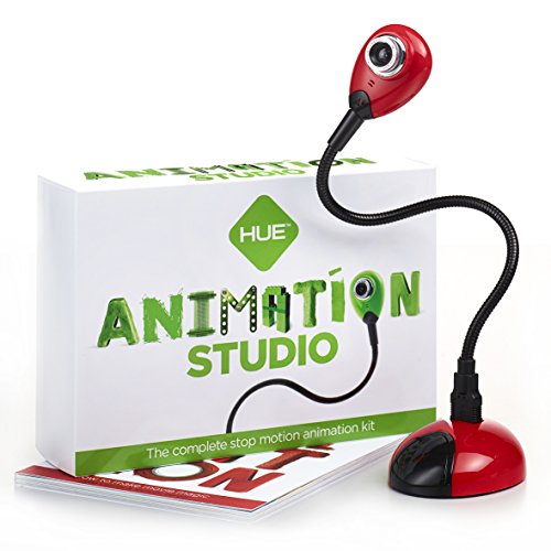 FBA_AS0002 HUE Animation Studio: complete stop motion animation kit with  camera, software and book for Windows (Red)