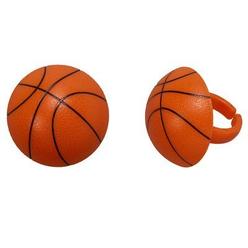 A1 Bakery Supplies 3D Basketball Cupcake Rings - 24 pc