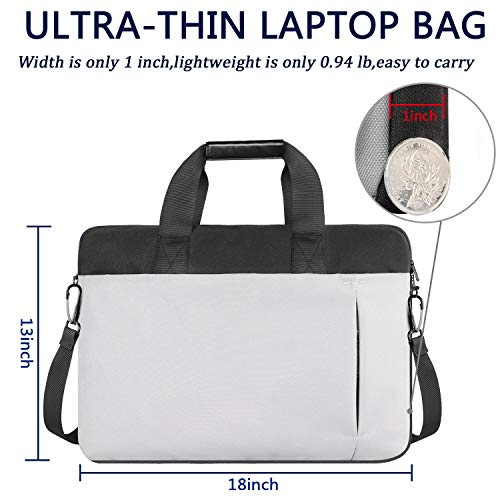 Ytonet DT-US1164BGY 17.3 Inch Laptop Case Bag, Slim Waterproof Laptops ...