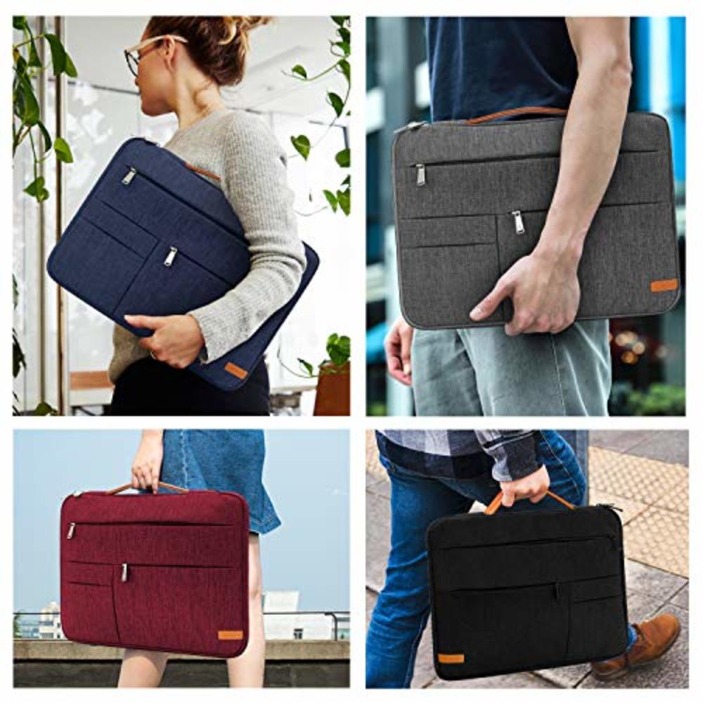 KINGSLONG 17 17.3 Inch Laptop Sleeve Case Bag, Slim Lightweight Laptop Computer Notebook Ultrabooks Carrying Case Handbag Cover 