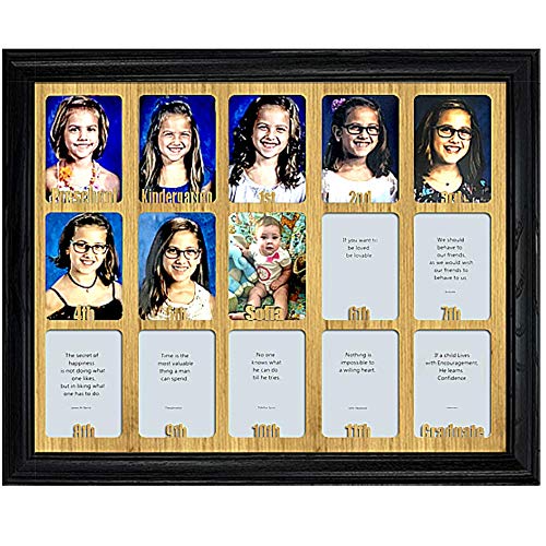 Northland Frames And Northland School Years Picture Frame Personalized Preschool To Grad Holds Fifteen 15 2 5 X 3 5 School Photos With Gradua