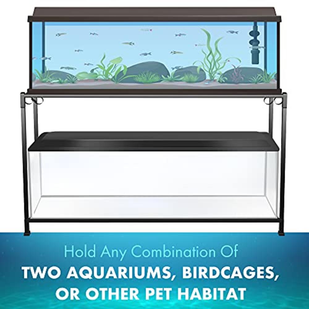Caitec Corp TitanEze | Double Aquarium Stand (2 Stands in 1) | Fish Tank Stand | Bird Cage Stand | Aquarium Stands | 55 Gallon Aquarium Stan