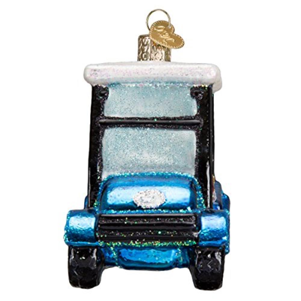 Old World Christmas Lover Gifts Glass Blown Ornaments for Christmas Tree Golf Cart