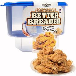 COOK'S CHOICE The Original Breader Bowl- All-in-One Mess Free Batter Breading at Home or On-the-Go