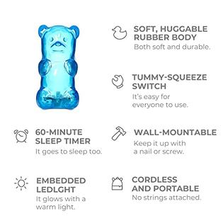 Gummy Bear Nightlight (Blue)  Girl room, Kids room, Kids bedroom