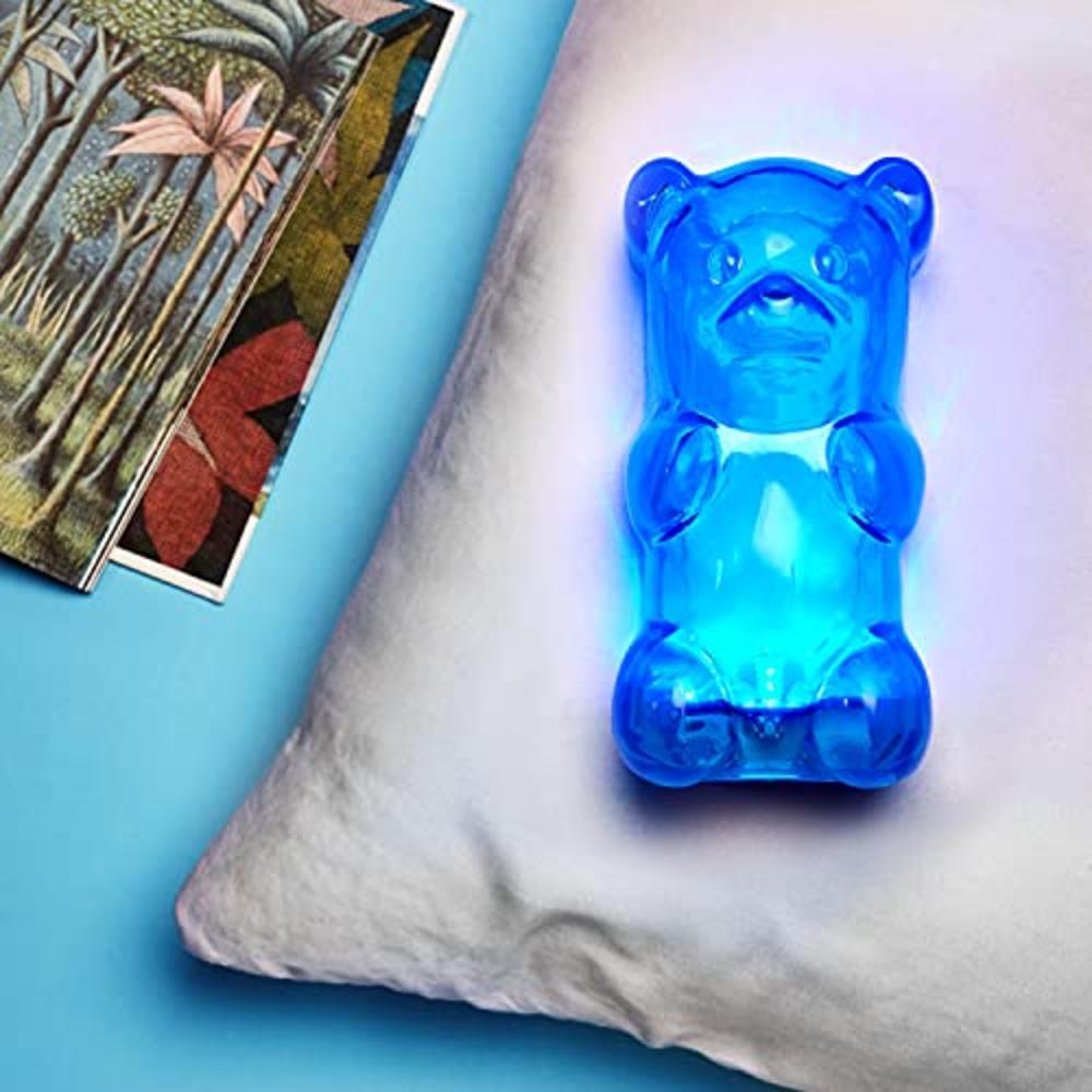 Gummygoods Squeezable Nursery Night Light - Portable & Cordless, Stocking Stuffer, Gift for Kids, Babies, Toddlers, Blue