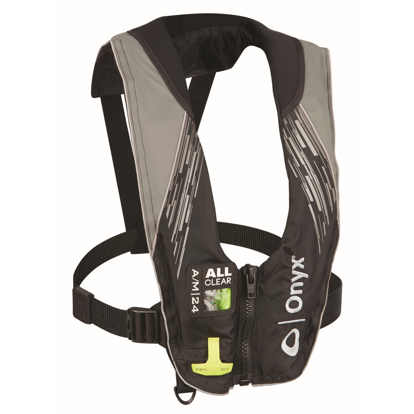 Onyx Nite Onyx Outdoor Onyx A/M-24 Series All Clear Automatic/Manual Inflatable Life Jacket - Grey - Adult
