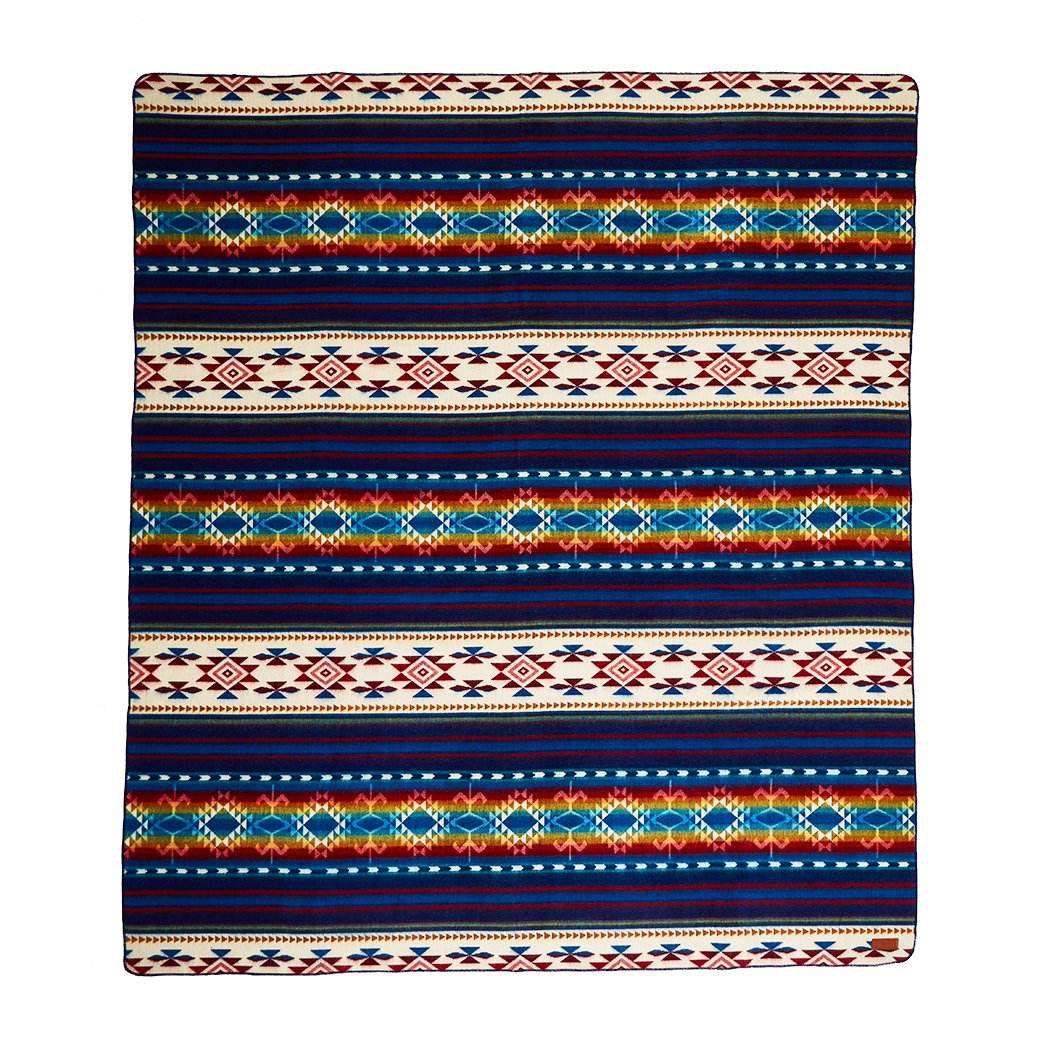 HomeRoots Home Decor Ultra Soft Southwestern Rainbow Handmade Woven Blanket