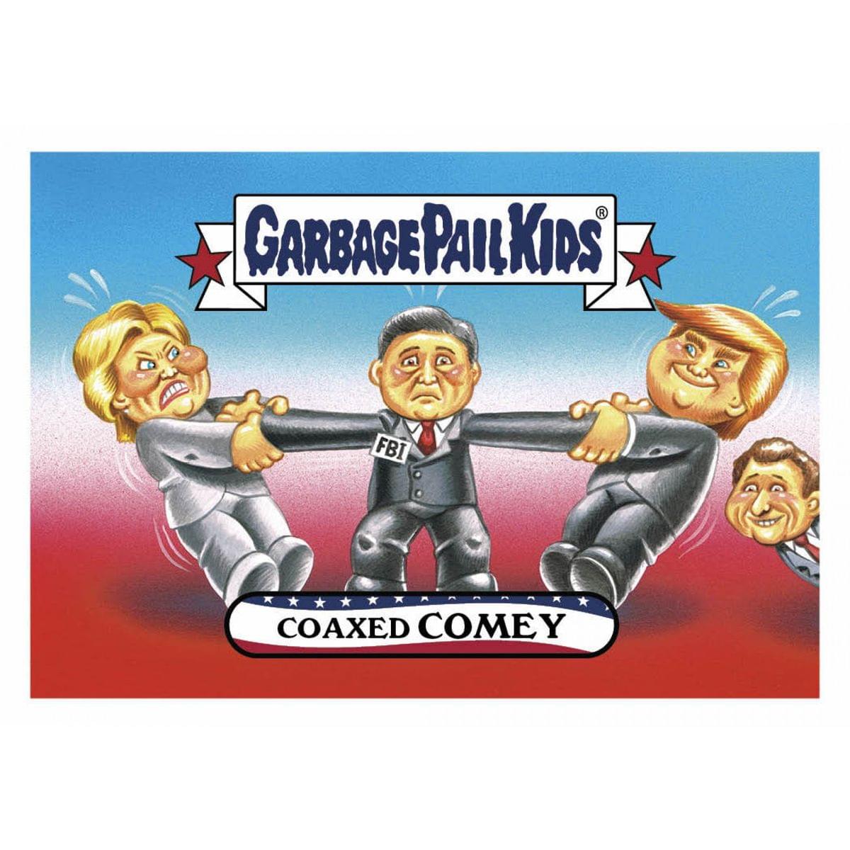 Topps GPK: Disgrace To The White House: Coaxed COMEY, Card 36
