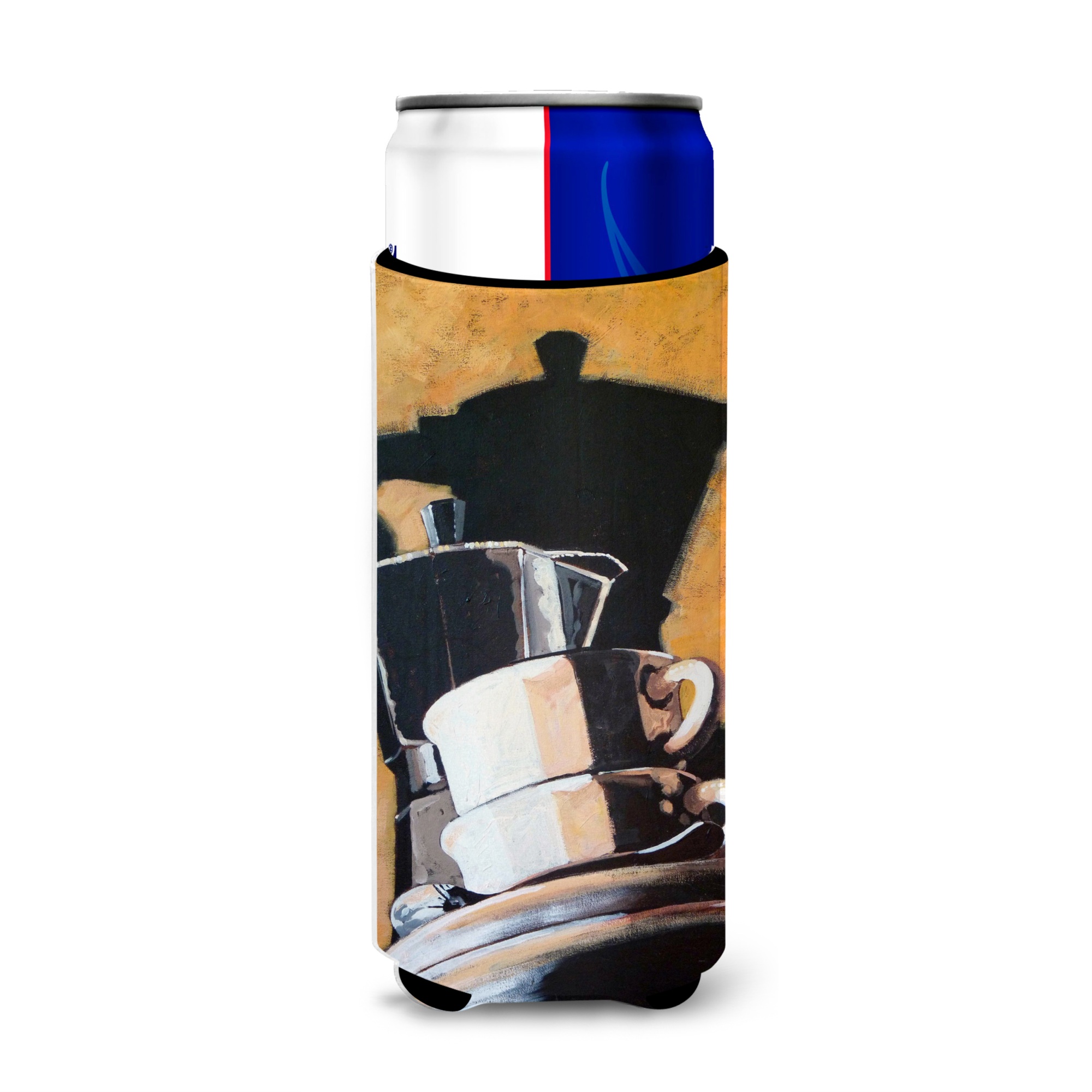 Caroline's Treasures ARA0087MUK Coffee II by Roy Avis Ultra Beverage Insulators for Slim Cans, Multicolor