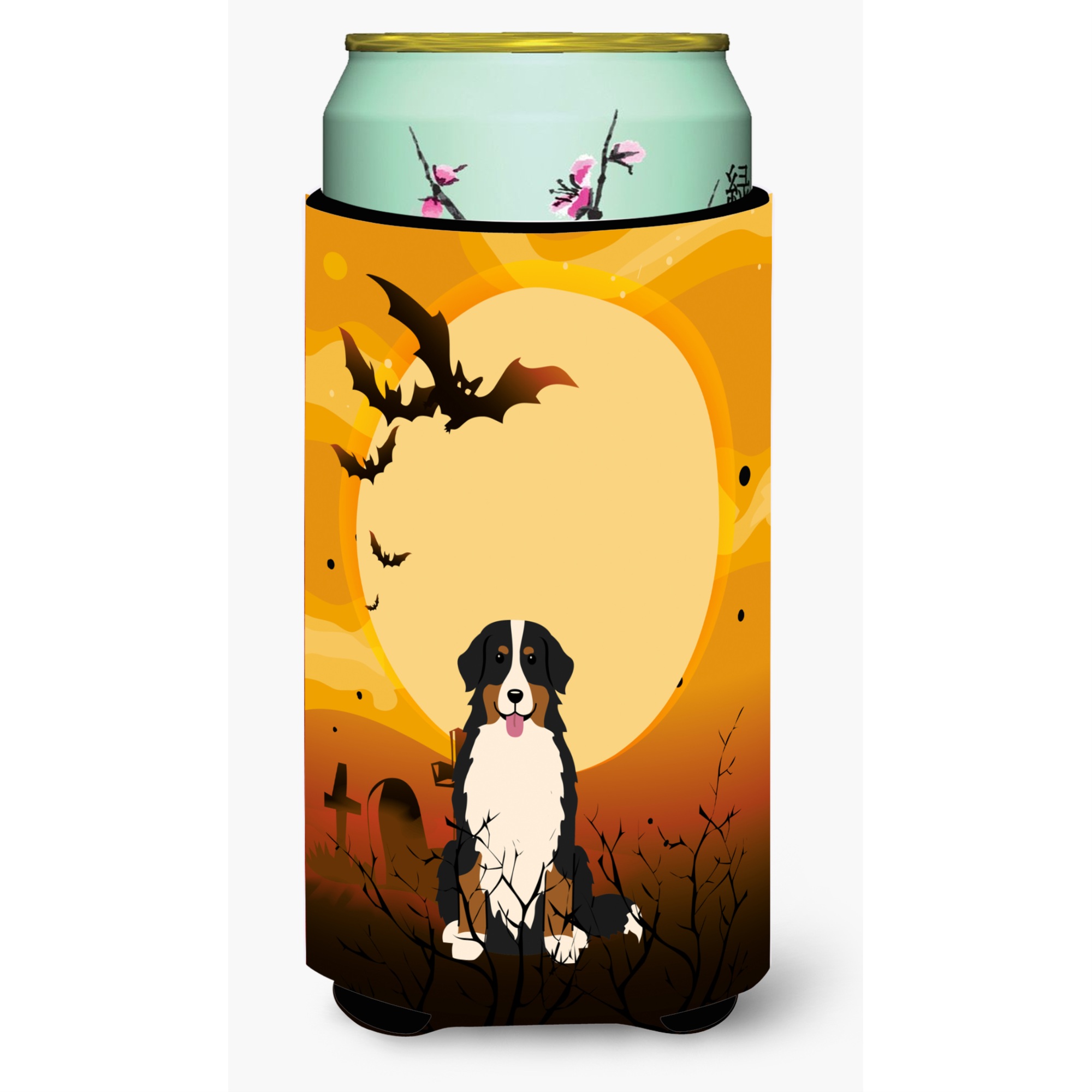 Caroline's Treasures Halloween Bernese Mountain Dog Tall Boy Beverage Insulator Hugger BB4302TBC, Multicolor