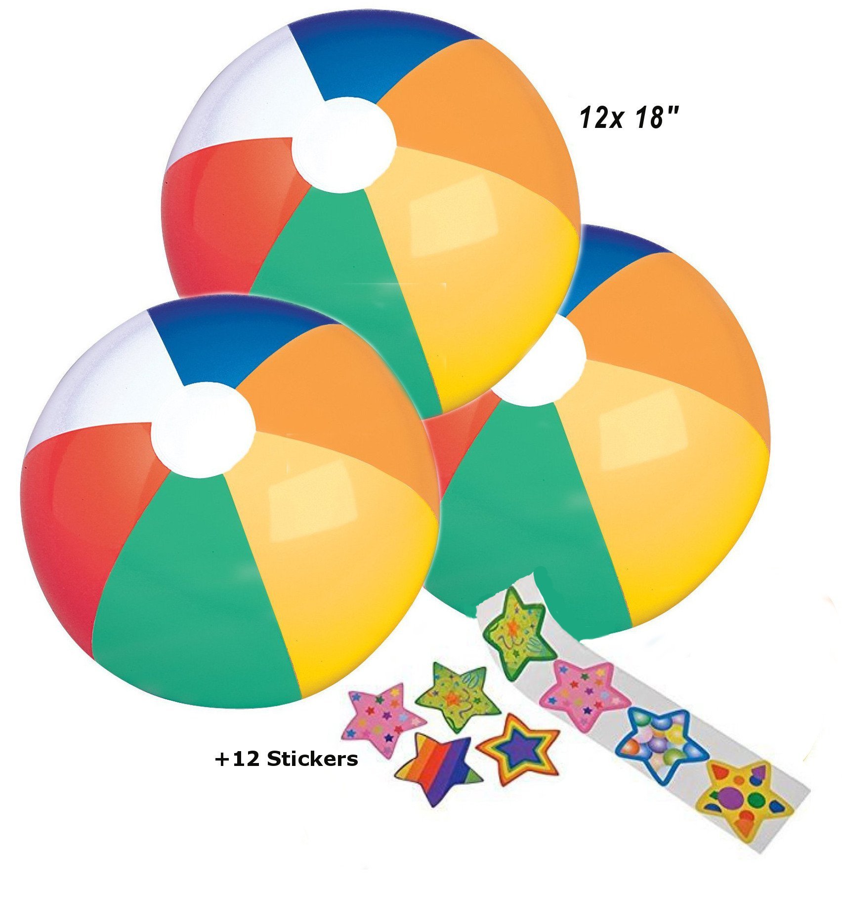 Top Race giant Beach Ball 35 foot Large Beach Ball, Huge Rainbow color for Kids, Oversized