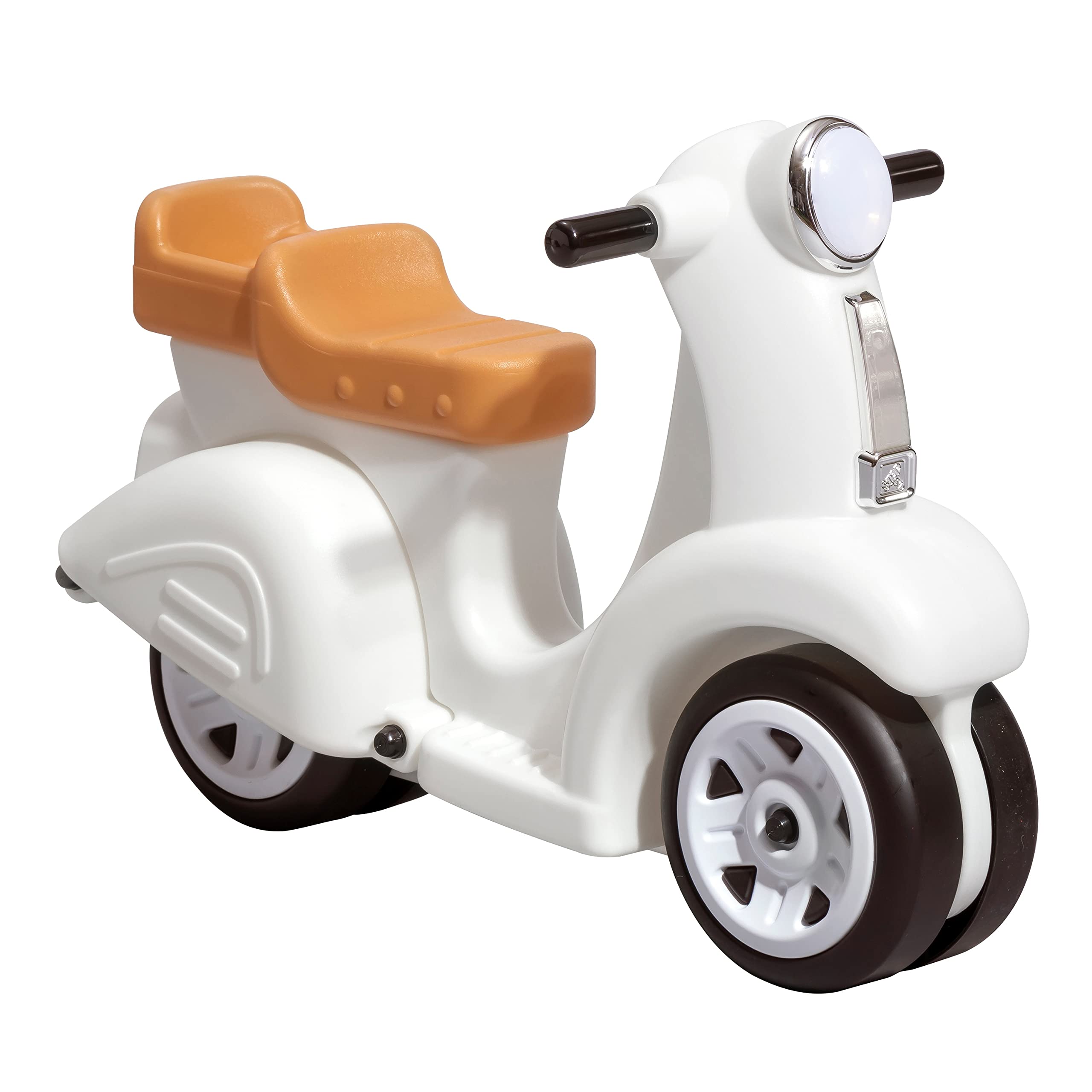 Step 2 Step2 Ride Along Scooter - Ride On Toy with Vintage-Style Design, Foot-to-Floor Toddler Scooter with Four Wheels for Extra Stabi