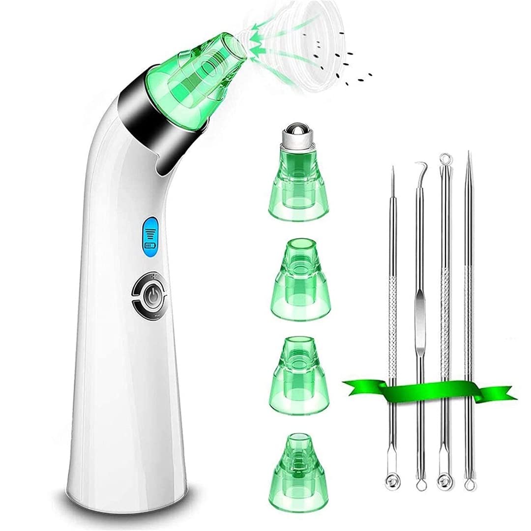 Namotree Pore Vacuum Blackhead Remover - Upgraded Pore cleanser Blackhead Removal Rechargeable Face Vacuum comedone Whitehead Extractor T