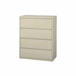 Lorell Lateral File, 4-Drawer, 36"x18-5/8"x52-1/2", Putty (LLR60444)