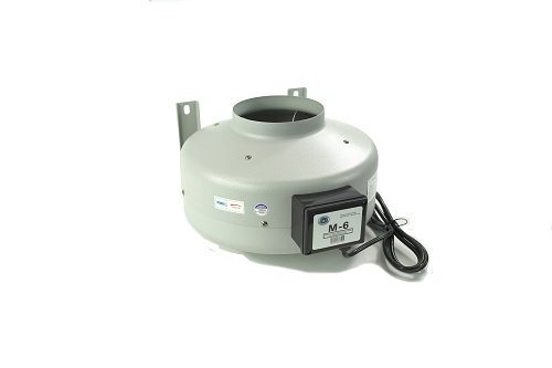 Tjernlund M-6 Inline Duct Booster Fan, Hydroponic Blower Heat Air