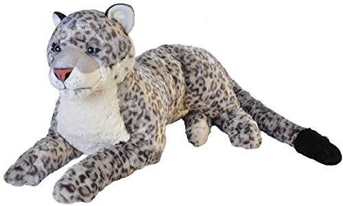 Wild Republic Jumbo Snow Leopard, Giant Stuffed Animal, Plush Toy, 30