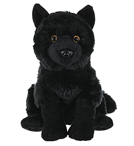 Wild Republic Wolf Plush, Stuffed Animal, Plush Toy, Kids Gifts, Black, 12