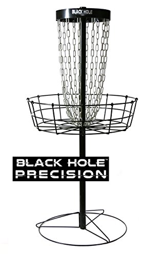 MVP Disc Sports MVP Black Hole Precision 12-Chain Portable Disc Golf Training Basket Target