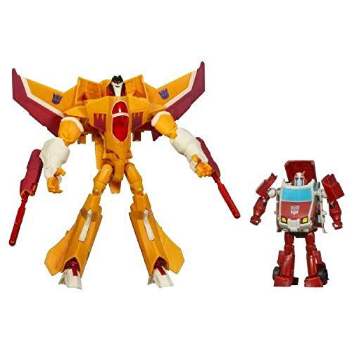 Transformers Animated Exclusive Deluxe Action Figure 2-Pack Sunstorm VS.  Autobot Ratchet