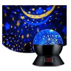 ANTEQI Lamp Sets with 2 Lampshades, Star Sky Night Lamp for Kids Night Lights Projector Glow in The Dark Stars, Birthday Gifts for 3
