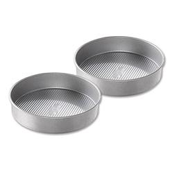 USA Pan Bakeware Round Cake Pan, 9 inch, Nonstick & Quick Release Coating, Made in the USA from Aluminized Steel, Set of 2
