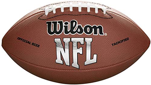 Wilson NFL MVP Peewee Football - Brown Version, PeeWee (Age 6-9)