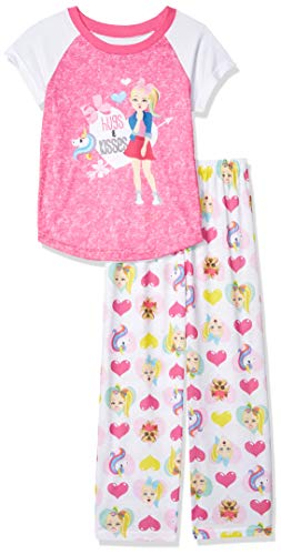 Nickelodeon Girls Big Siwa 2-Piece Pajama Set, JoJo Hearts, 10