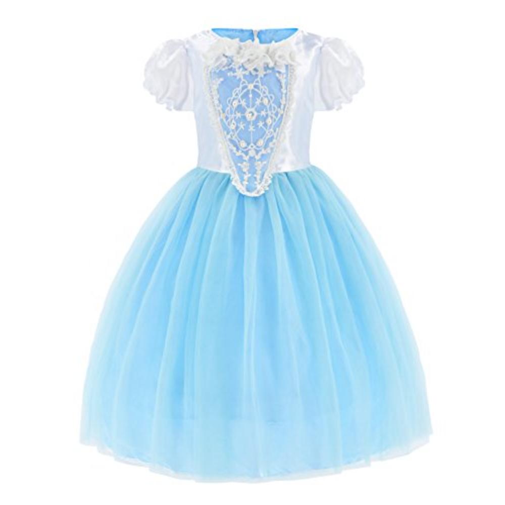 Party Chili Princess Costumes Fancy Party Birthday,Christmas Dress Up for Little Girls with Accessories 8-10 Years(140cm)