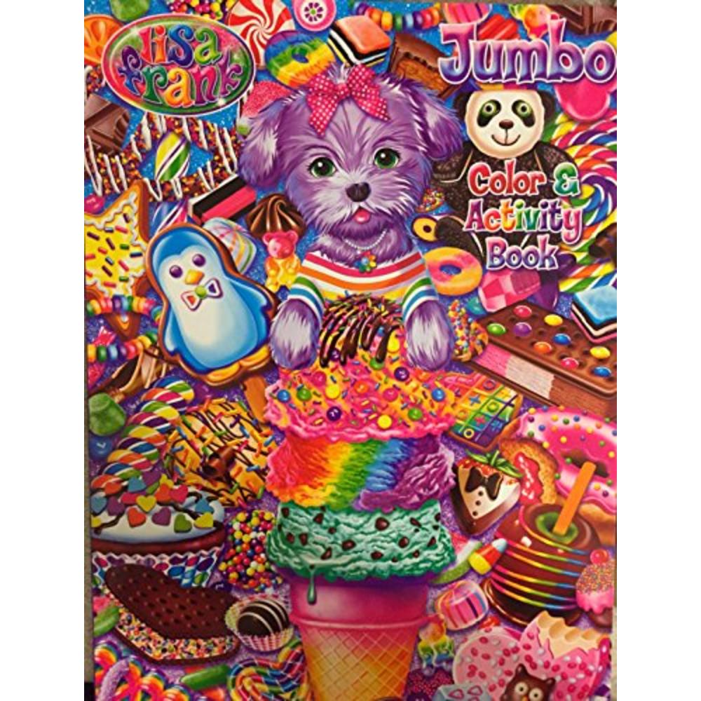 Bendon Lisa Frank Jumbo Color & Activity Book - 125 Stickers & Tear & Share Pages