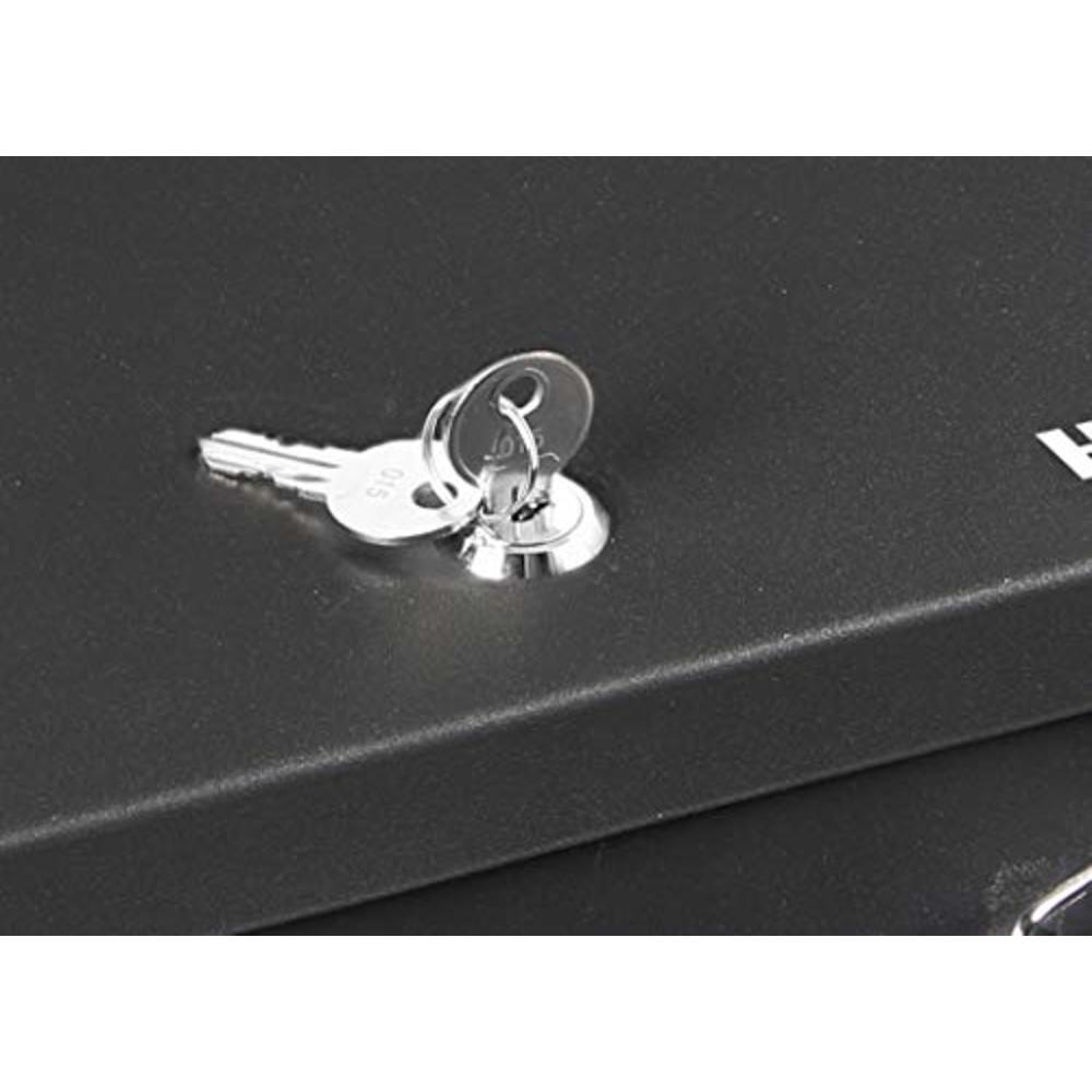 Honeywell Safes & Door Locks - 6104 Fire Resistant Steel Security Safe Box with Key Lock, 0.17-Cubic Feet, Black
