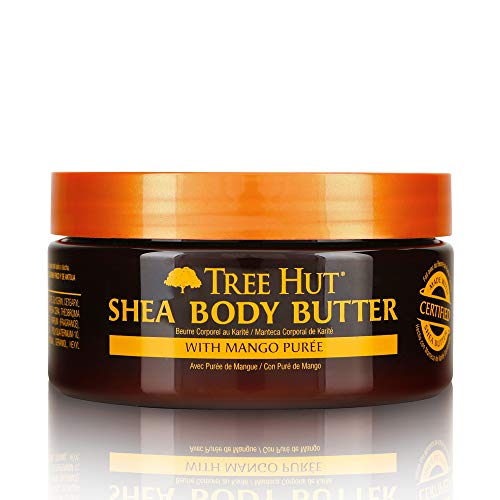 Tree Hut 24 Hour Intense Hydrating Shea Body Butter Tropical Mango, 7oz, Hydrating Moisturizer with Pure Shea Butter for Nourish