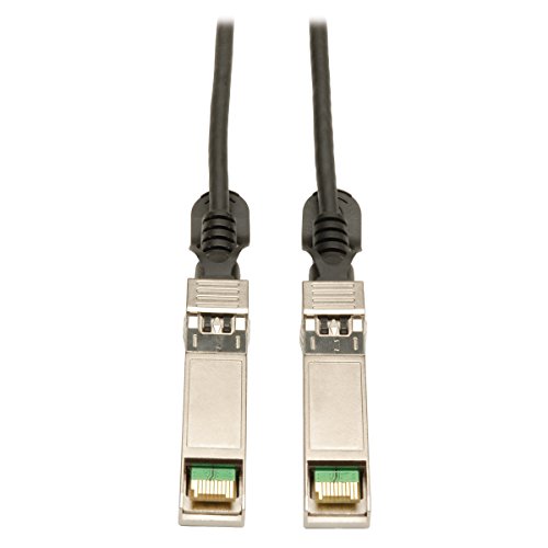 Tripp Lite SFP+ 10Gbase-CU Passive Twinax Copper Cable, Cisco Compatible SFP-H10GB-CU2M, Black 2M (6-ft.) (N280-02M-BK)