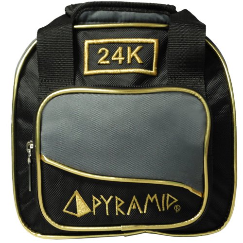 Pyramid Path Plus One Spare Tote Bowling Bag (Black/Gold/Grey)