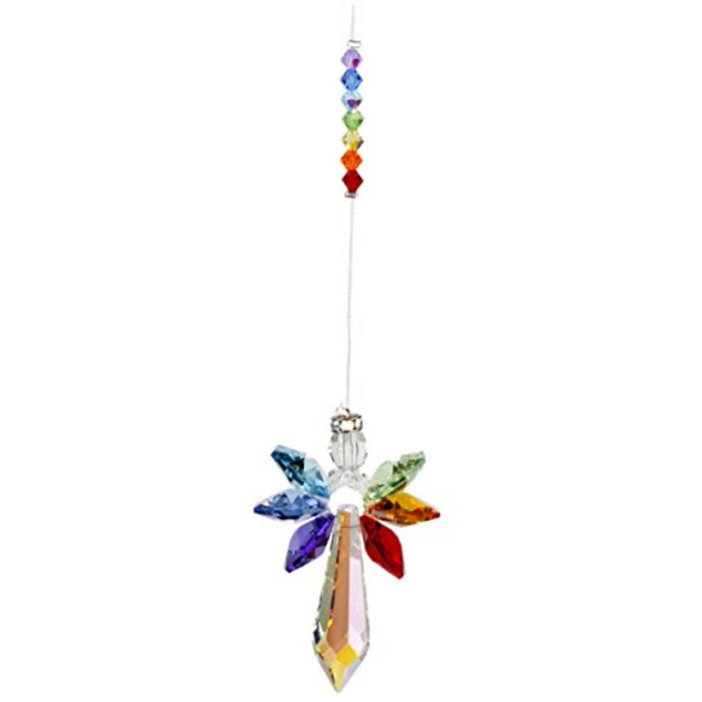 Woodstock Chimes CGCHL Rainbow Makers Suncatchers Crystal Guardian Angel, 2-Inches, Large, Chakra