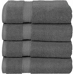 Utopia Towels - Bath Towels Set, Grey - Premium 600 GSM 100% Ring Spun Cotton - Quick Dry, Highly Absorbent, Soft Feel Towels, P