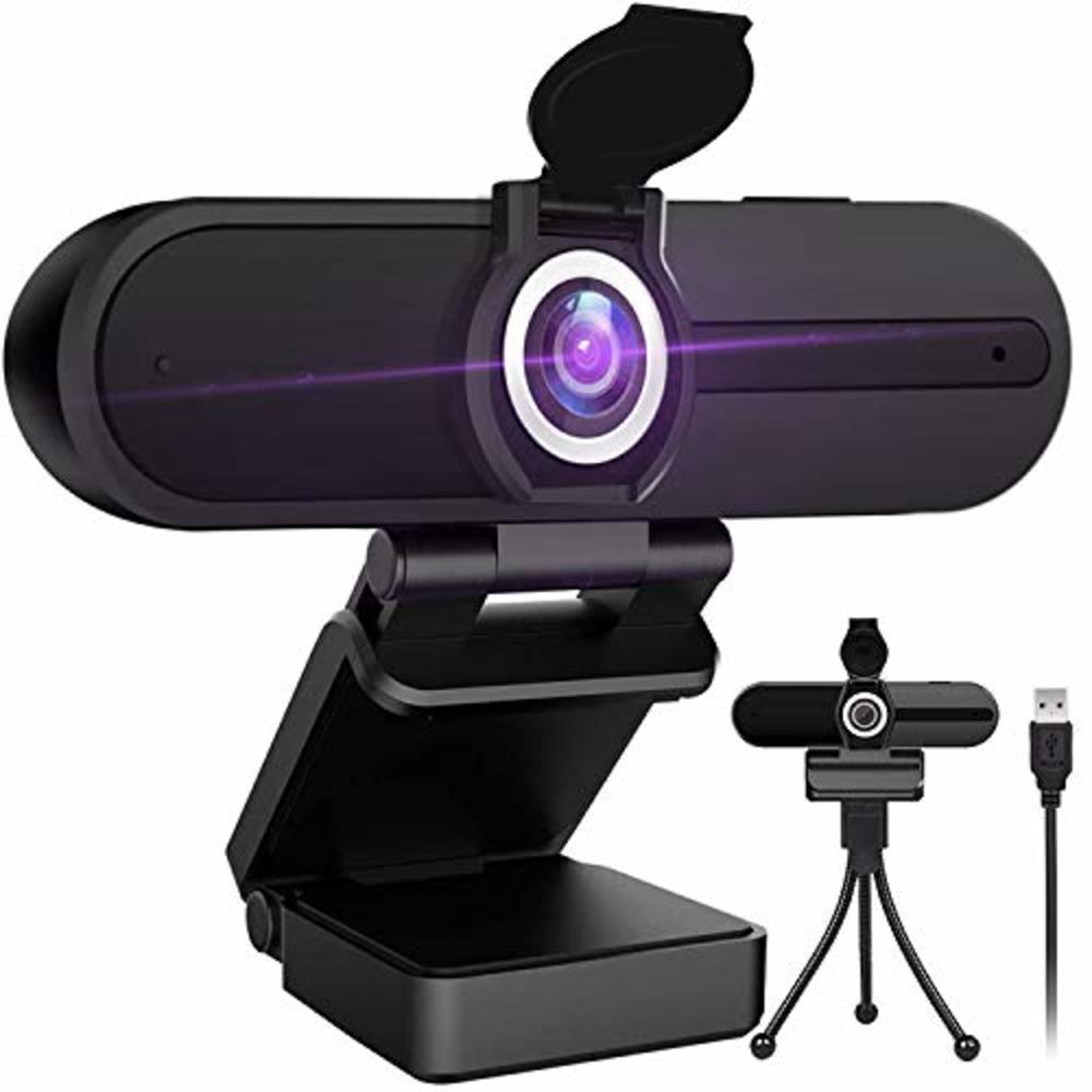 GoHZQ 4K Webcam with Microphone,8 Megapixel Web Cam,Ultra HD Web Camera for Computers,Webcam for Laptop Desktop,USB Webcam with Privac