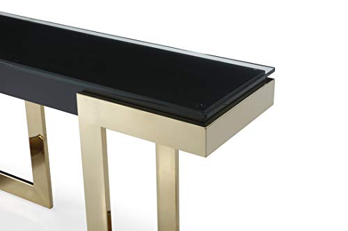 Whiteline Modern Living Sumo Console table, W52 D18 H43, Black