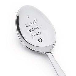 signatives I love you dad Engraved Spoon,dads ice cream spoon,best selling items,gifts for dad,funny gift for dad,dad gifts,new dad,daddy g